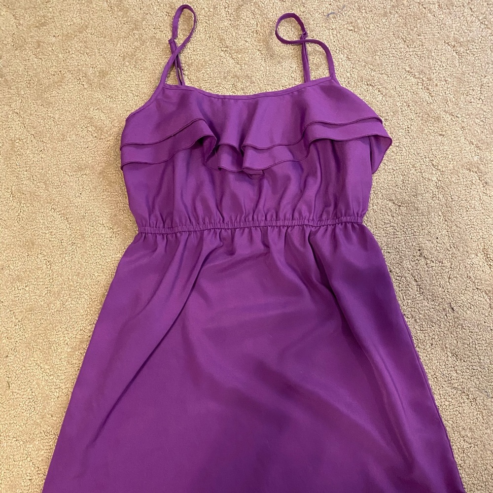 Forever 21 Purple Ruffle Dress